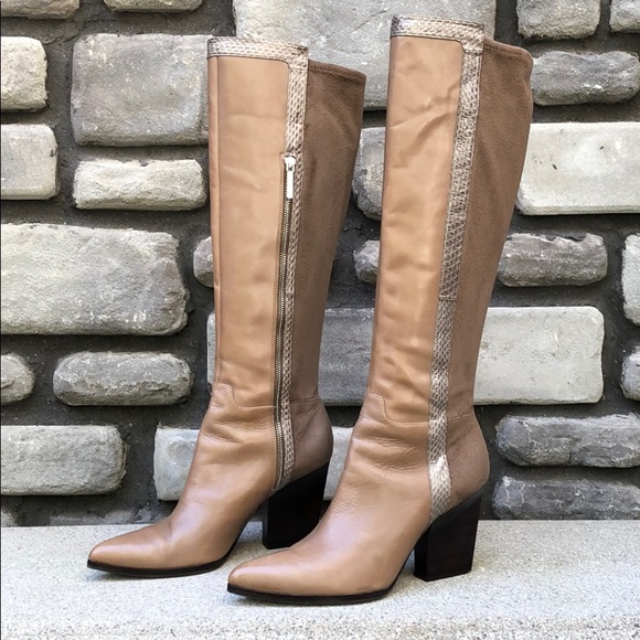 Donald Pliner Vannah Taupe Boot sz 10 - Picture 2 of 8